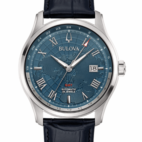 Orologio Bulova Uomo Wilton Gmt in  Acciaio    96B385