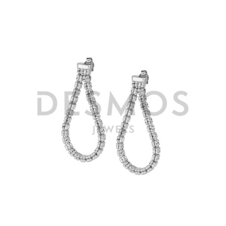 Orecchini Desmos Donna  in   Argento   INFINITY FRAMES DROP W