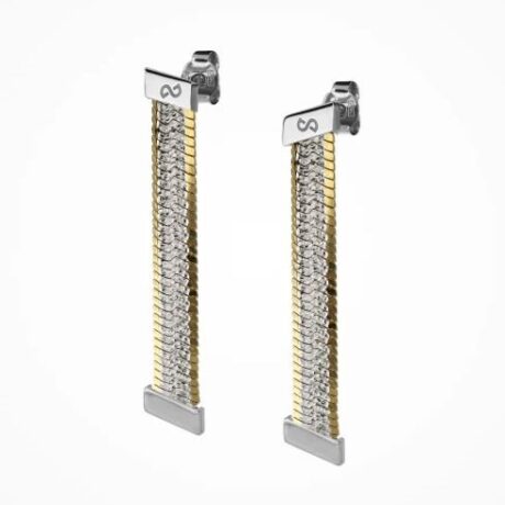 Orecchini Desmos Donna  in   Argento   WONDER PAVE GW ORECCHINO