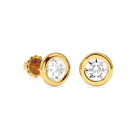 Orecchini Ama Unisex  in   Oro giallo Diamante Lab Grown 0.64 AMA_OR_106_0,64CT