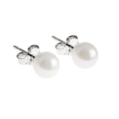 Orecchini Lux Gioielli Donna  in   Oro bianco   ORLKPB 5 MM AKOYA