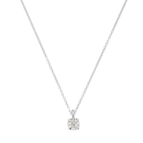 Collana Gioielleria Italiana Donna  in   Oro bianco Diamante 0.16 GI_GF_0,16CT