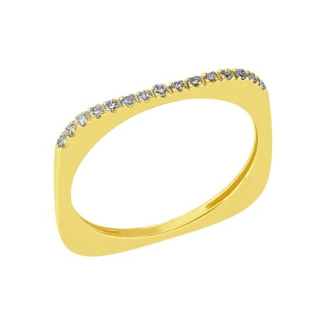 Anello Gioielleria Italiana Donna  in   Oro giallo   AN-32MB-GIALLO-0,13CT