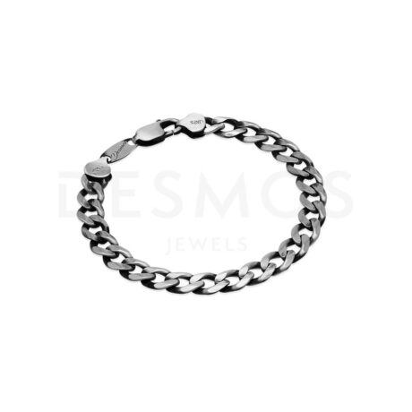 Bracciale Desmos Uomo  in   Argento   GRUMETTA CONCAVE V 20