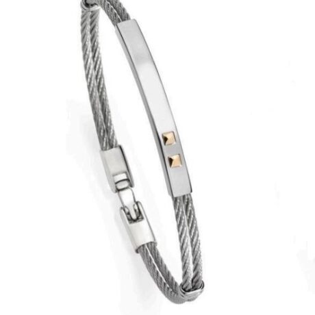 Bracciale Salvatore Bersani Uomo  in   Acciaio   6935