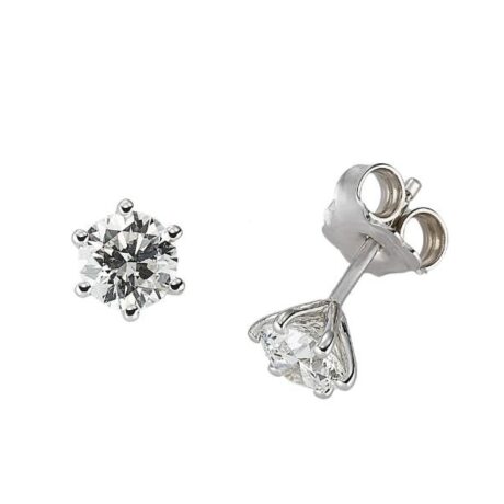 Orecchini Gioielleria Italiana Donna  in   Oro bianco   OR_604_8_0,24CT