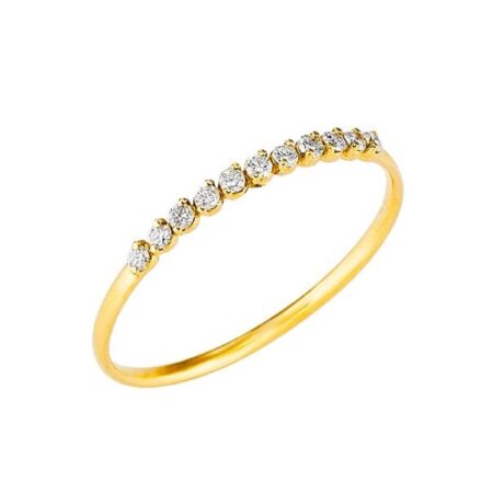 Anello Gioielleria Italiana Donna  in   Oro giallo Diamante 0.11 AN_2019_16_GIOIELLERIA_ITALIANA