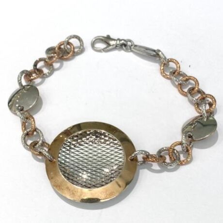 Bracciale Fraboso Donna  in   Argento   BRACCIALE BICOLORE FRABOSO