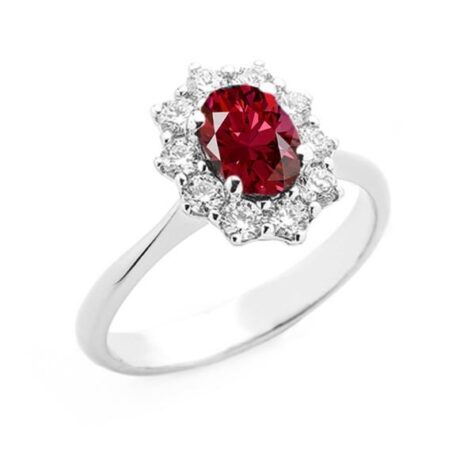Anello Gioielleria Italiana Donna  in   Oro bianco   AN-OV3-2_GIOIELLERIA ITALIANA