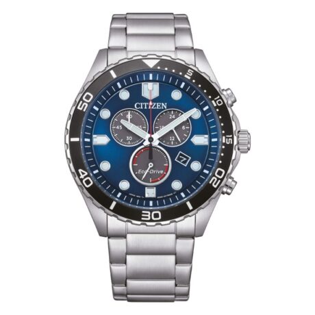 Orologio Citizen Uomo Sport Crono in  Acciaio    AT2560-84L
