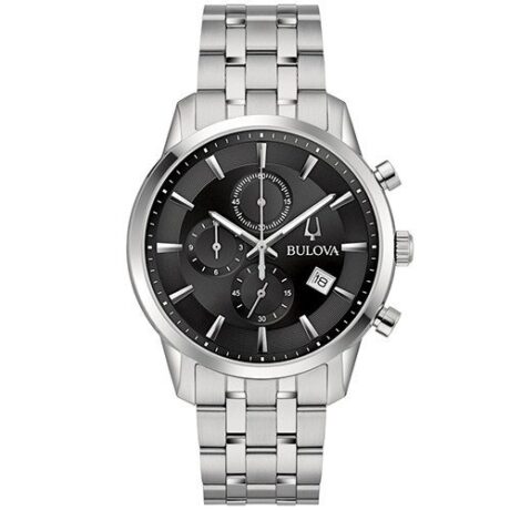 Orologio Bulova Uomo Sutton  Chrono in  Acciaio    96B412