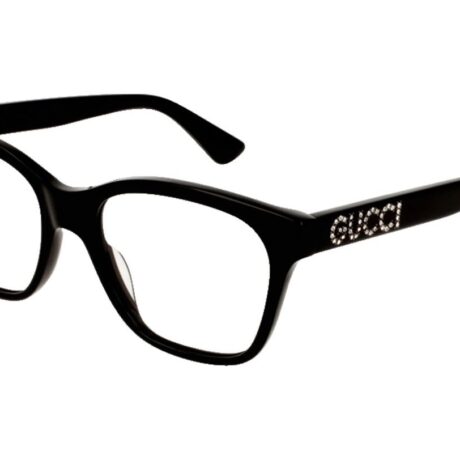 Montatura vista Gucci Donna  in      GG0420O001-BLACK-BLACK-TRANSPARENT52