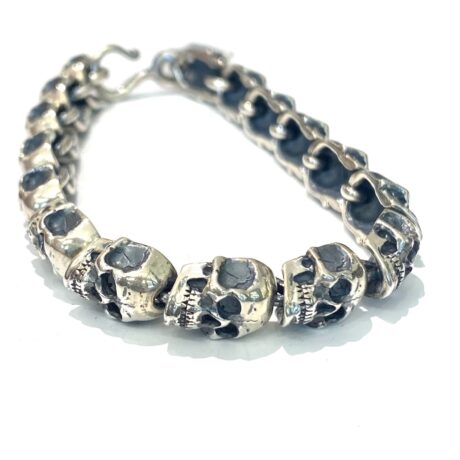 Bracciale Manuel Bozzi in Argento MANUEL BOZZI_BRACC_ALL_SKULL  in   Argento   MANUEL BOZZI_BRACC_ALL_SKULL