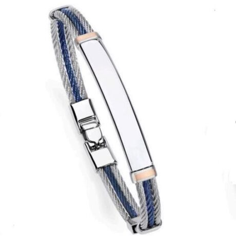 Bracciale Salvatore Bersani Uomo in Acciaio 6880  in   Acciaio   6880