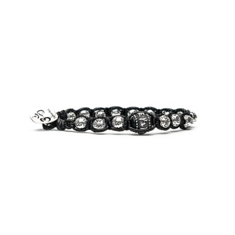 Bracciale Tamashii Ruota della Preghiera in Argento BHS924-S2