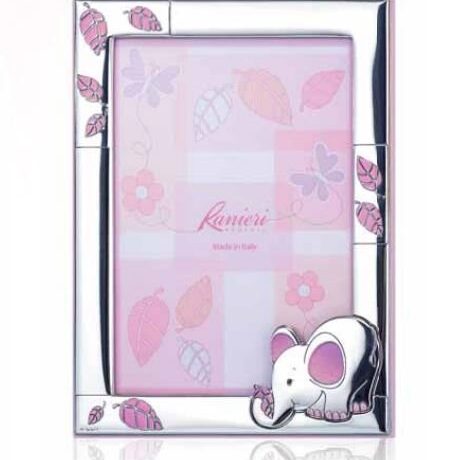 Cornice Ranieri Bambino in Argento 537/3R_ROSA_ELEFANTINO