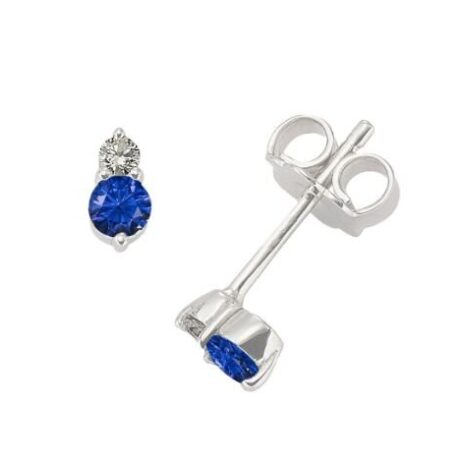 Orecchini Gioielleria Italiana Donna in Oro bianco OR-2019-16-O.BIANCO-ZAFF-DIAM.0,06