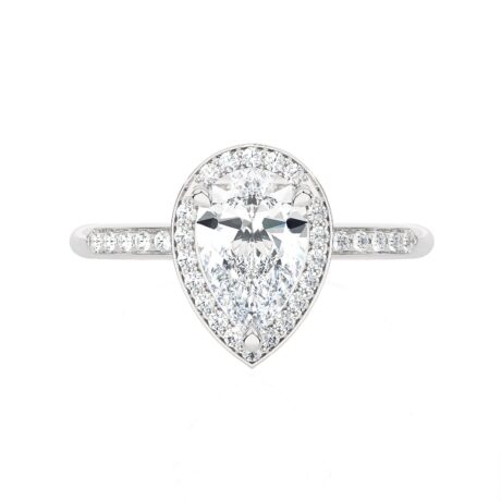 Anello Ama Donna in Oro bianco Diamante Lab Grown AMA-AN-202-16