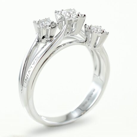Anello Salvini Donna Luminosa in Oro bianco Diamante 20072933-12