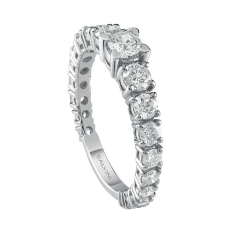 Anello Salvini Donna Battito in Oro bianco Diamante 20077319