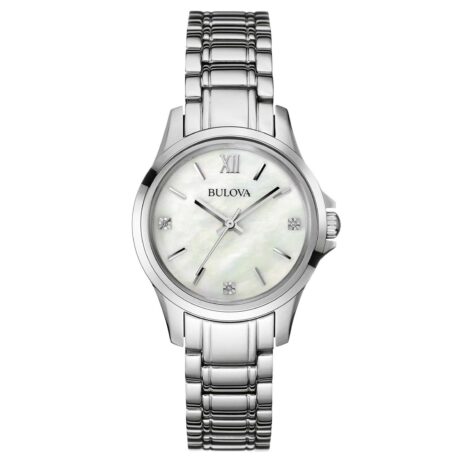 Orologio Bulova Donna Classic Diamond in Acciaio 96P152