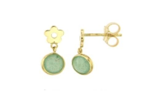 Orecchini Donna in Oro giallo Avventurina OR5447_9KT