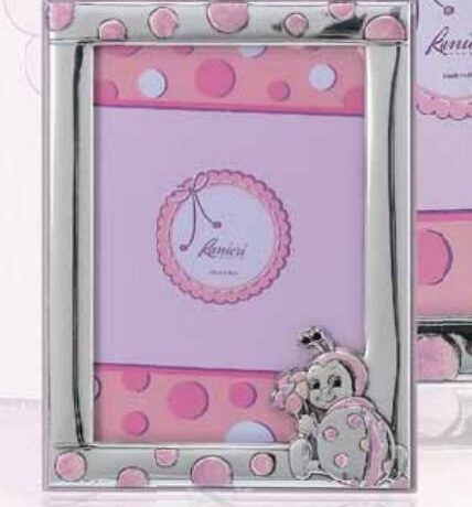 Cornice Ranieri Bambino in Argento 580/3R_ROSA_COCCINELLA