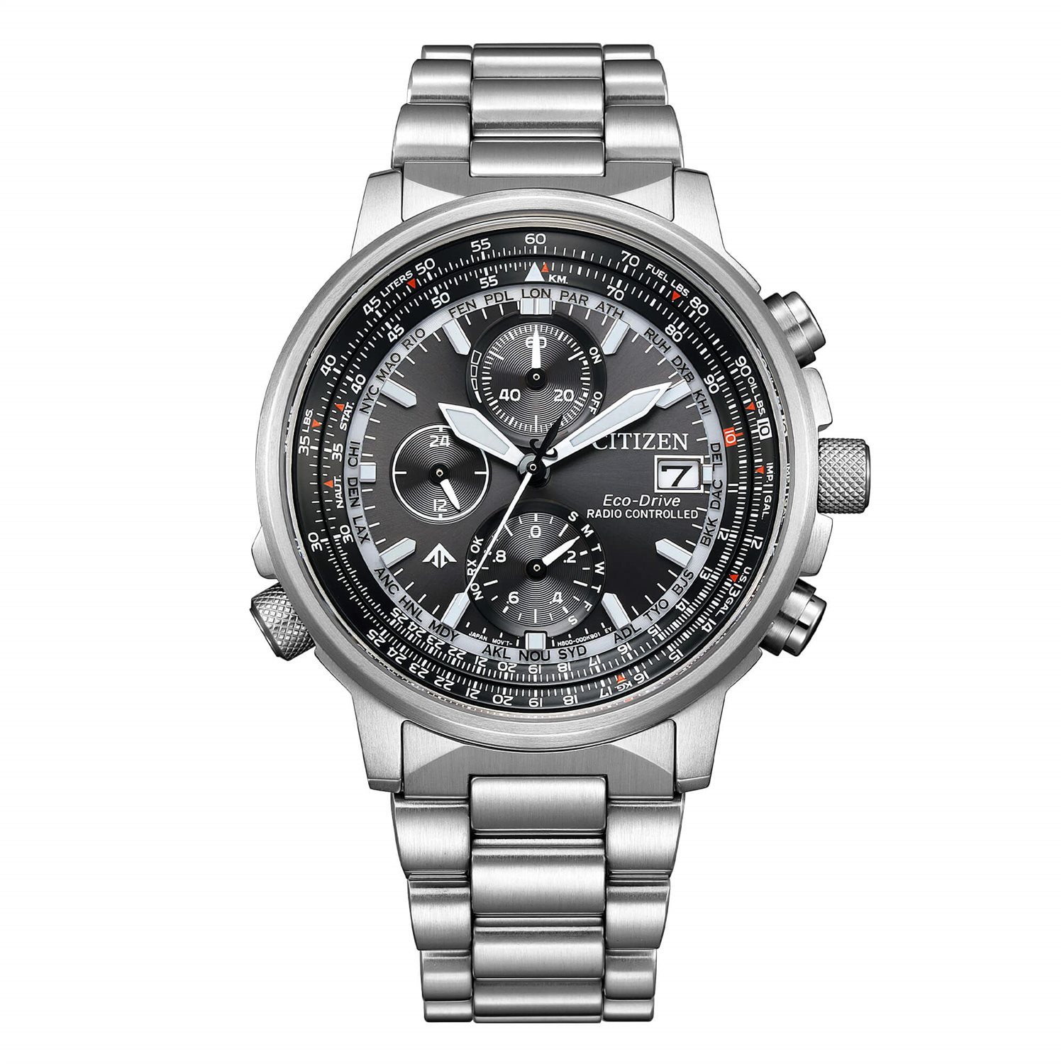 Orologio Citizen Uomo Radiocontrollato The Pilot in Acciaio AT8300-58E