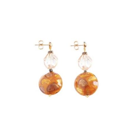Orecchini MurrinaMurano Venezia Donna Aura in Vetro Topazio GM0279.05