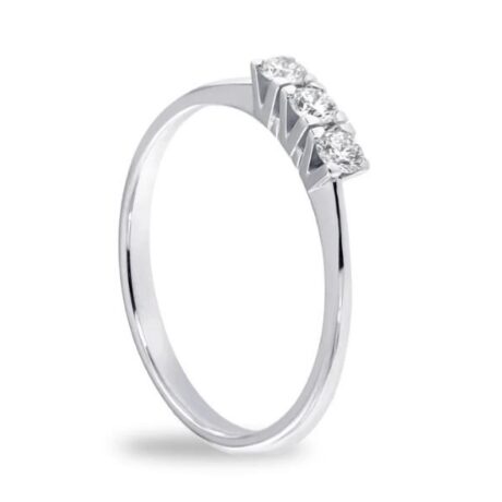 Anello Lux Gioielli Donna in Oro bianco Diamante ATL2957D0,30_SI_G