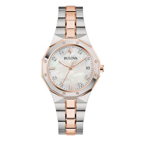 Orologio Bulova Donna Octagon lady in Acciaio 98P235