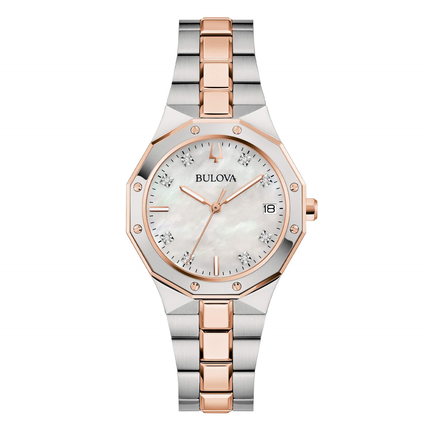 Orologio Bulova Donna Octagon lady in Acciaio 98P235