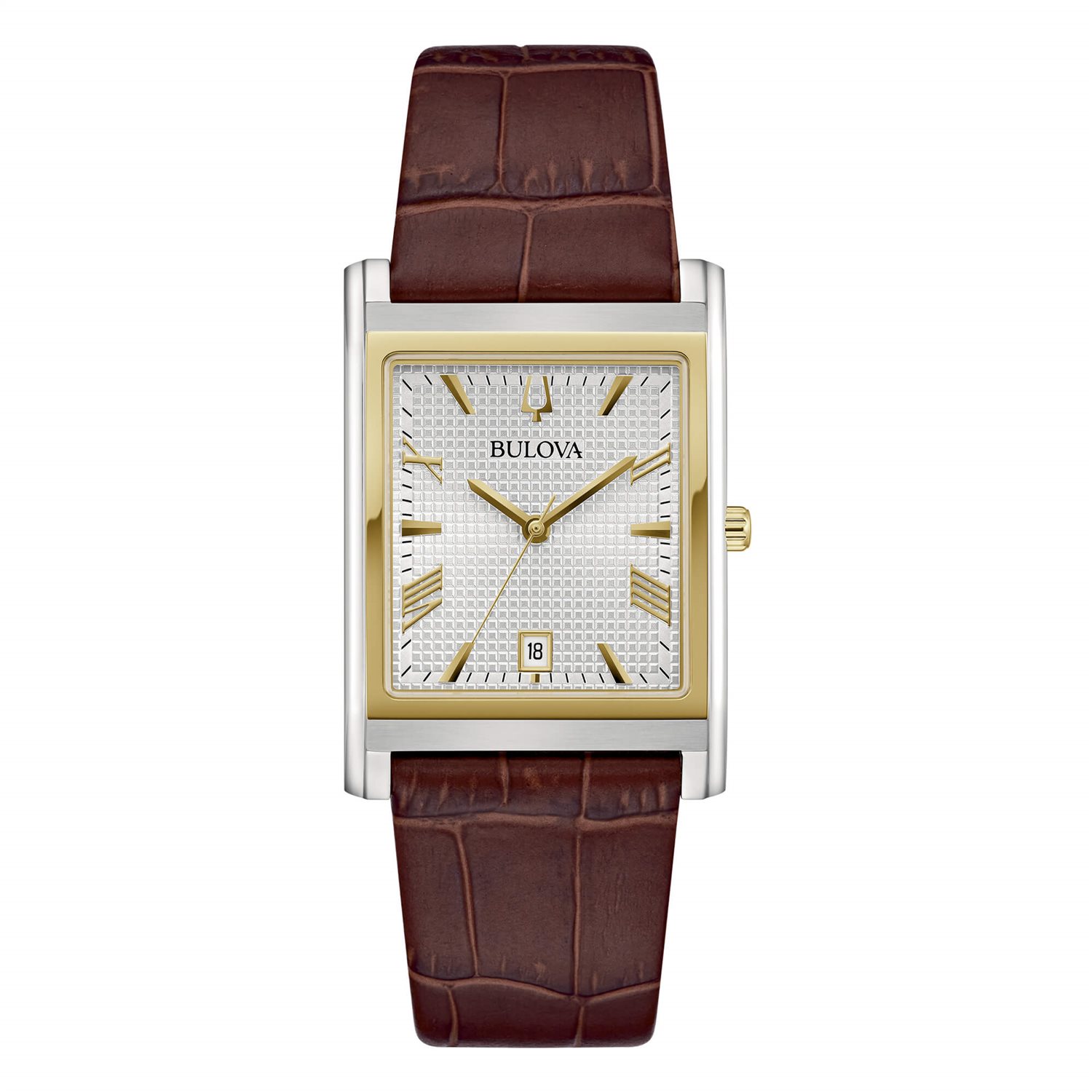 Orologio Bulova Uomo Classic Rectangle in Acciaio 98B430