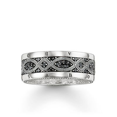 Anello Thomas Sabo Uomo Sterling Silver Rebel At Heart in Argento TR2006-051-11-60-20