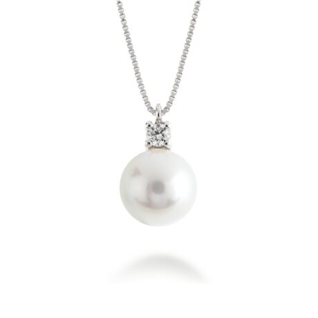 Collana Lux Gioielli Donna in Oro bianco Perla CLLK0136I;005;BI