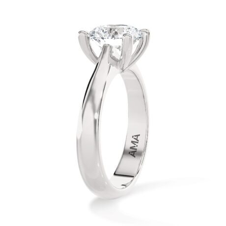 Anello Ama Donna in Oro bianco Diamante Lab Grown AMA-AN-1011-16-13-1