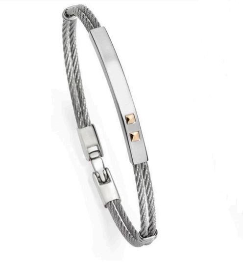 Bracciale Salvatore Bersani Uomo in Acciaio 6935