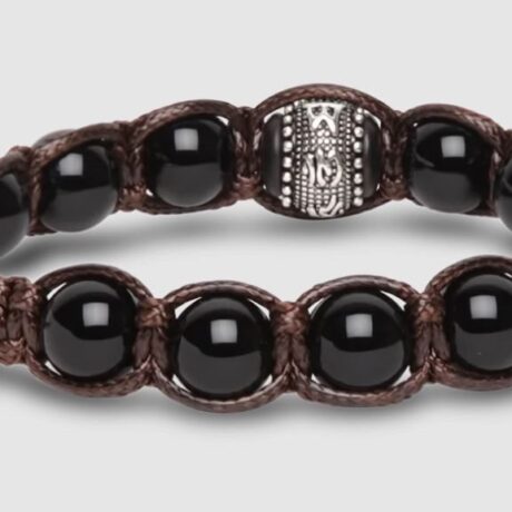 Bracciale Tamashii Ruota della Preghiera in Pietre dure Onice BHS1106-1