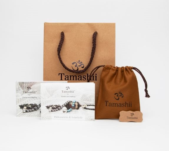 Bracciale Tamashii Tibet in Tessuto Pietre dure BHS900-33 - immagine 2