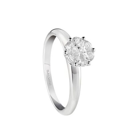 Anello Salvini Donna Petal Cut in Oro bianco 20082845