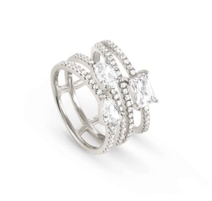 Anello Nomination Donna Colour Wave in Argento