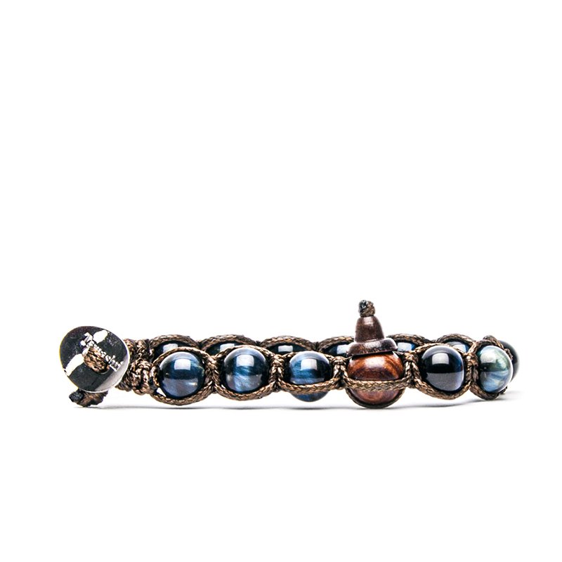 Bracciale Tamashii Classic in Pietre dure Occhio di falco BHS900-245