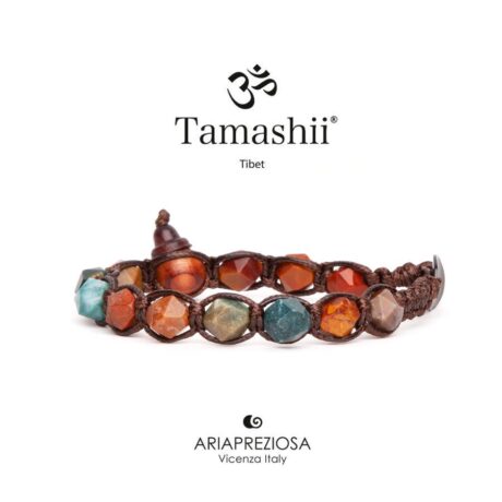 Bracciale Tamashii Diamond Cut in Pietre dure Agata BHS911-17