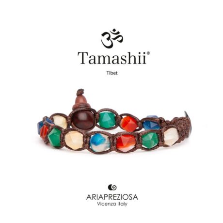 Bracciale Tamashii Diamond Cut in Pietre dure Agata BHS911-229