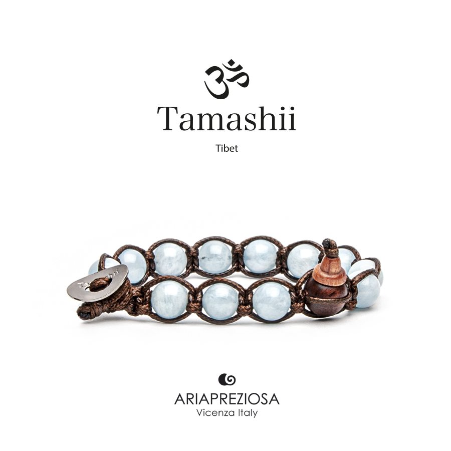 Bracciale Tamashii Donna Tibet in Pietre dure Acquamarina BHS900-255