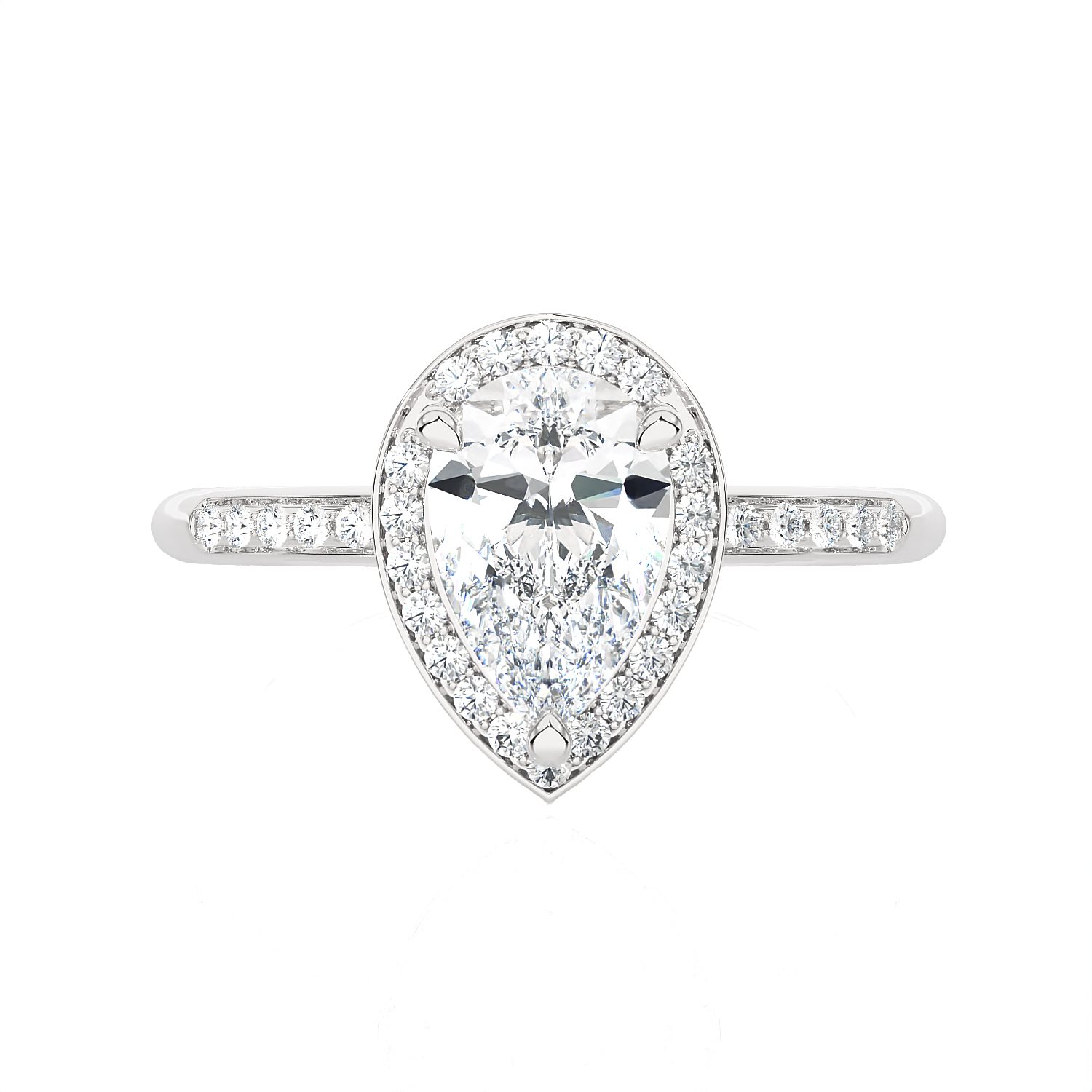 Anello Ama Donna in Oro bianco Diamante Lab Grown AMA-AN-202-16