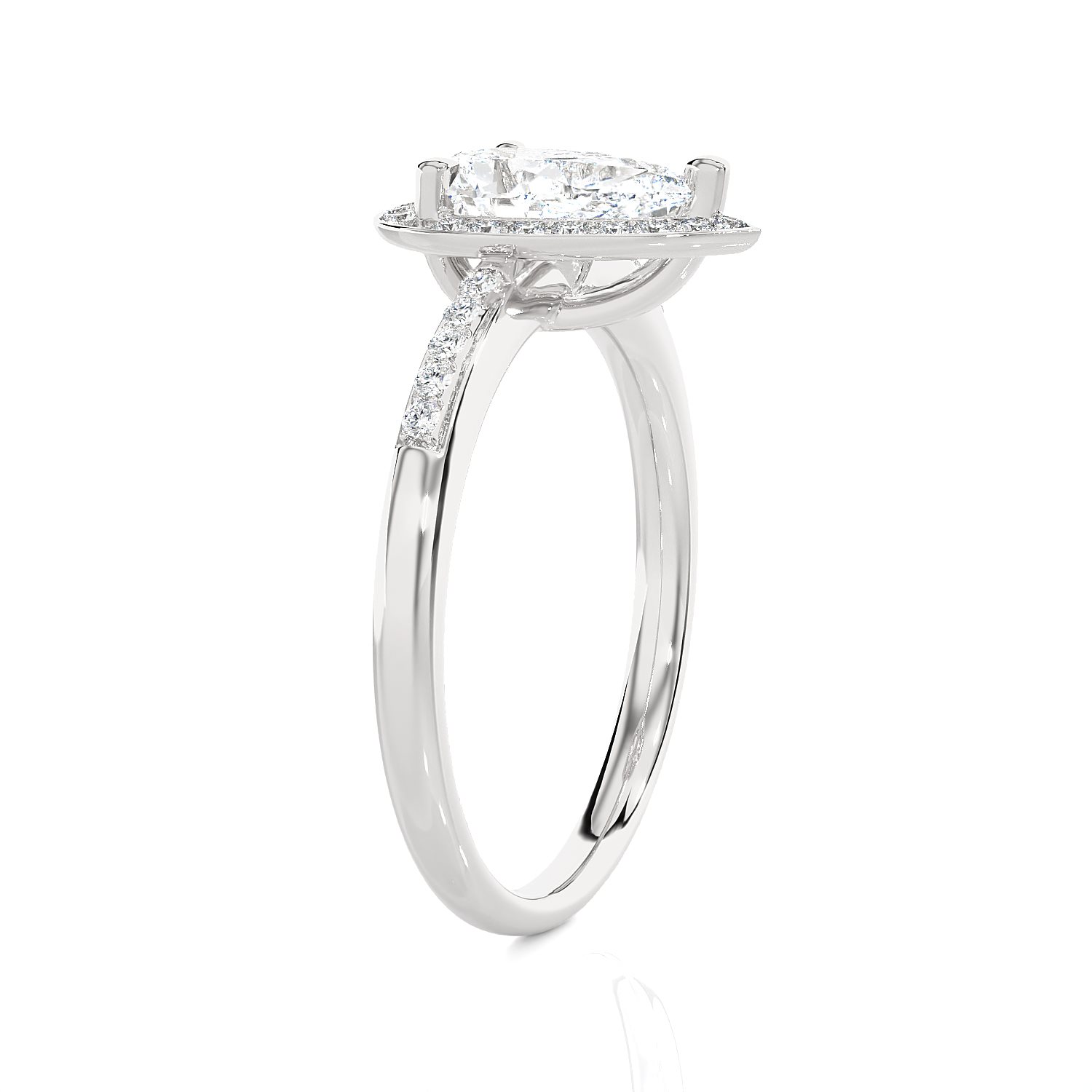 Anello Ama Donna in Oro bianco Diamante Lab Grown AMA-AN-202-16 - immagine 3