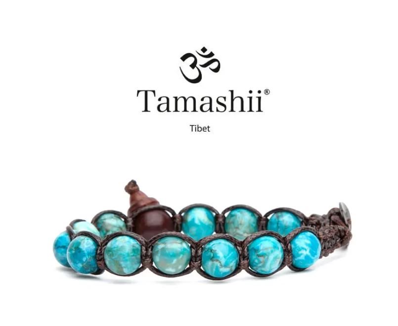 Bracciale Tamashii Classic in Pietre dure Turchese africano BHS900-306