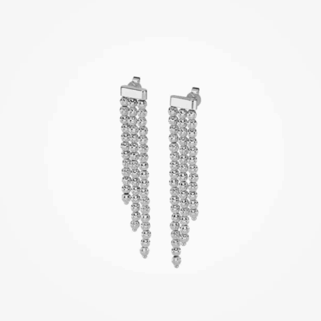Orecchini Desmos Donna in Argento CRYSTAL DROP 3F W