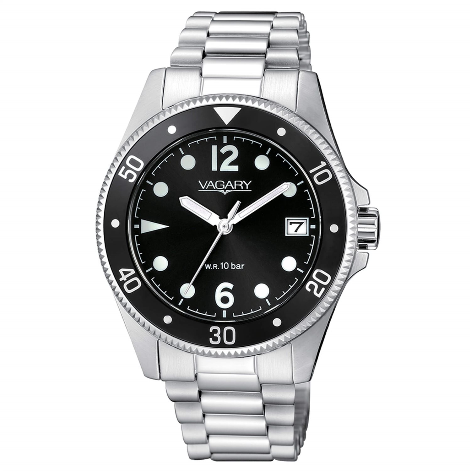 Orologio Vagary Uomo Aqua 39 in Acciaio VD5-210-51